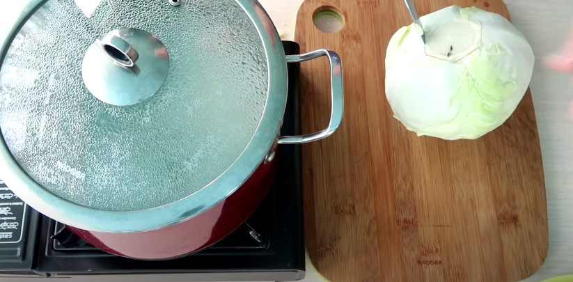 Вырезаем кочерыжку