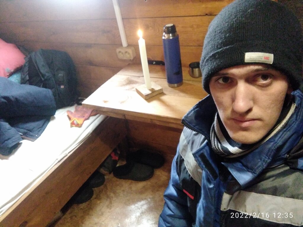 Чаепитие при зимнем обходе участка