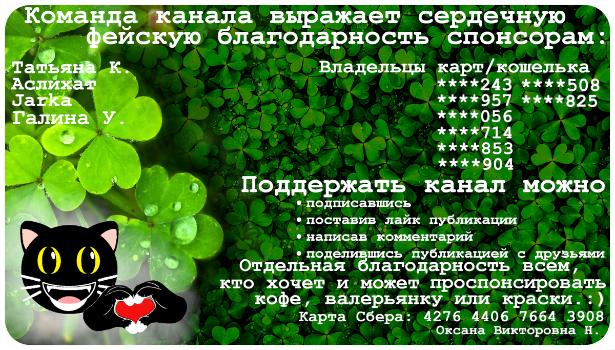 Сумма в форме меняется вручную, мы благодарны за любую помощь каналу — все реки состоят из капель. Спасибо, ребята, за уверенность, что мы с Пинькой вам нужны! У нас снова отрастают крылышки.)