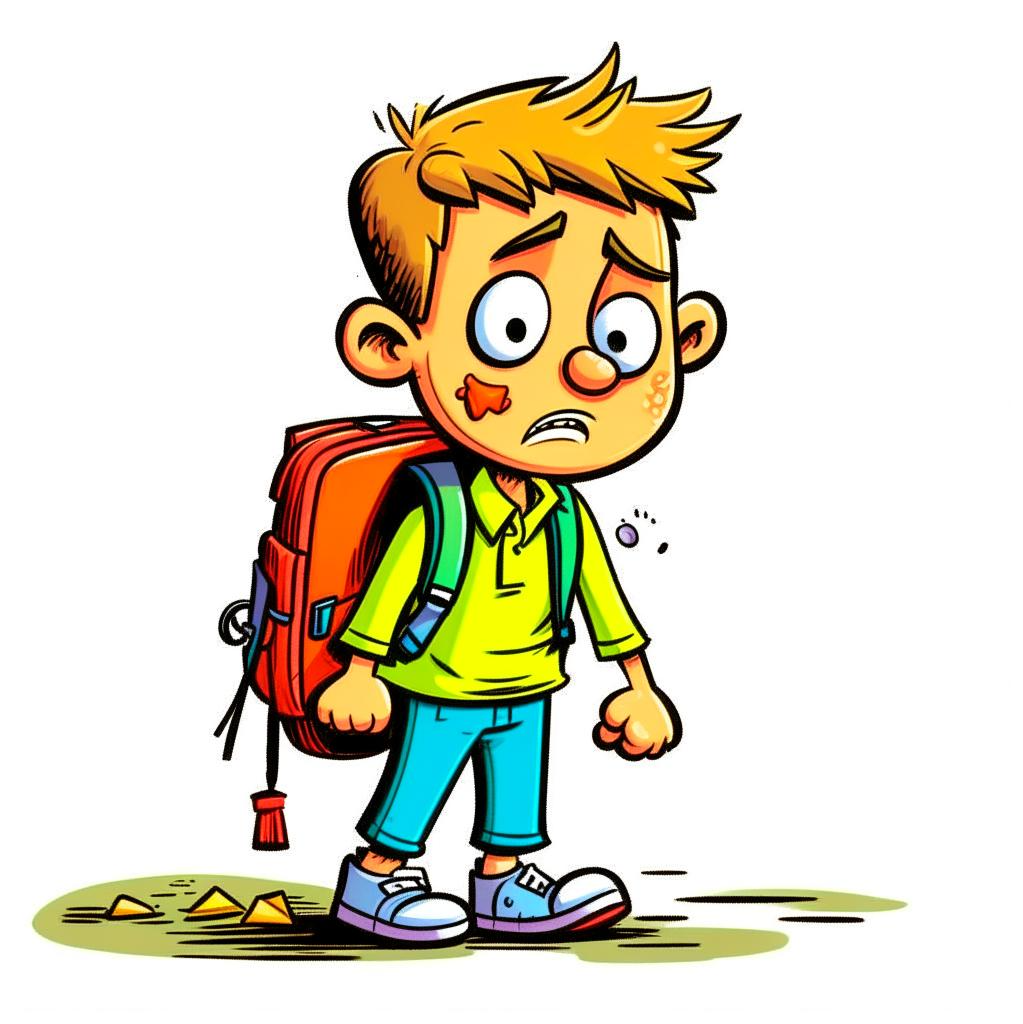 Так нейросеть видит сонного ребенка идущего в школу))))