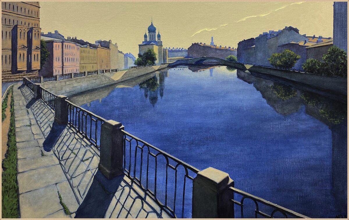 © Рубен Монахов. Канал Грибоедова. Холст, масло, 60x95 cм.