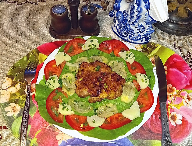 Шницель из филе кролика по-особому