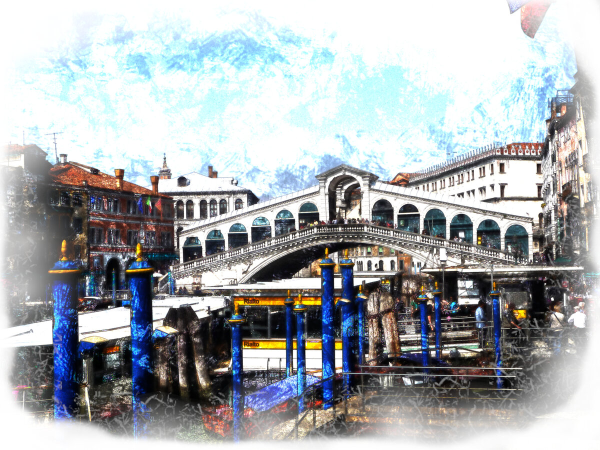 Мост Риальто (Ponte di Rialto). Венеция. Италия.
