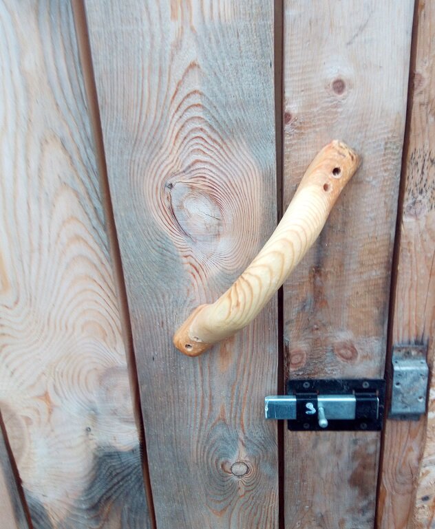 Деревянная ручка для двери своими руками: последовательность
