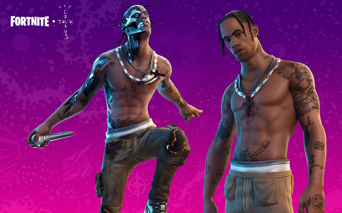 Скин Трэвиса Скотта в игре.