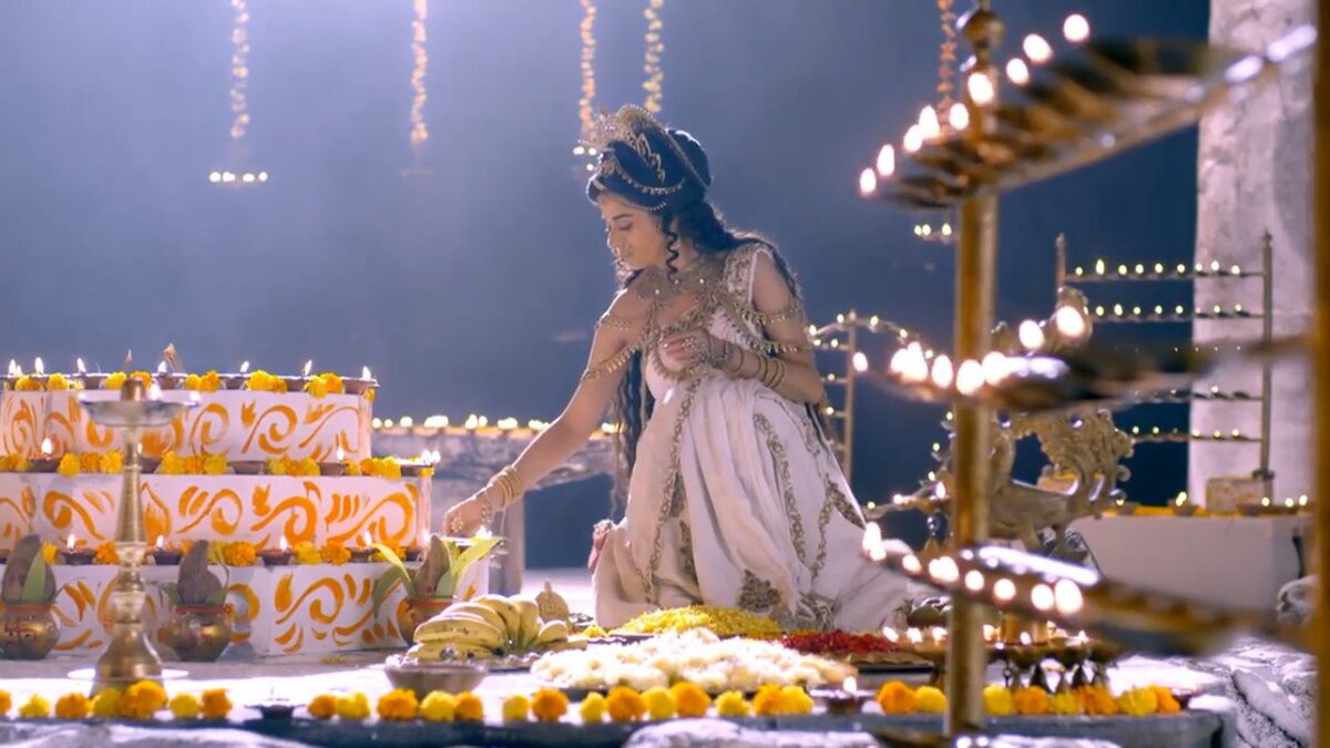 Парвати на Кайлаше. Кадр из сериала