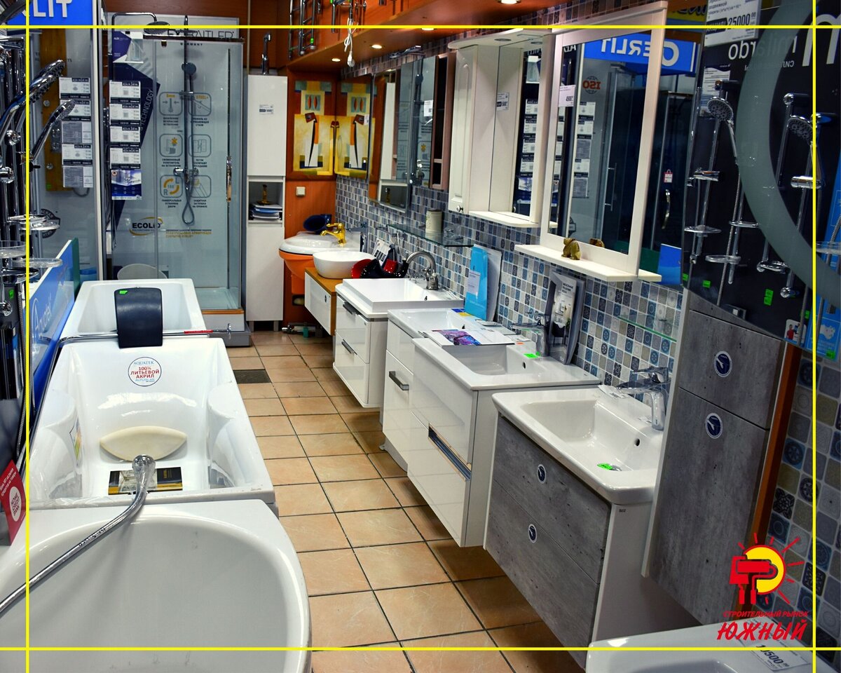 Мебель для ванной комнаты в магазине «Аквастиль». Корпус 3, этаж 1, №340.