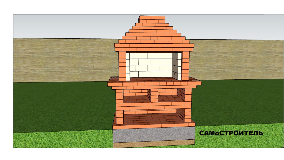 Мангал из кирпича