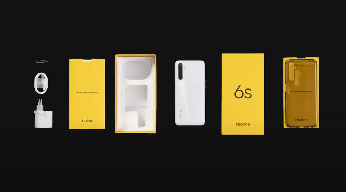 Комплект поставки Realme 6s