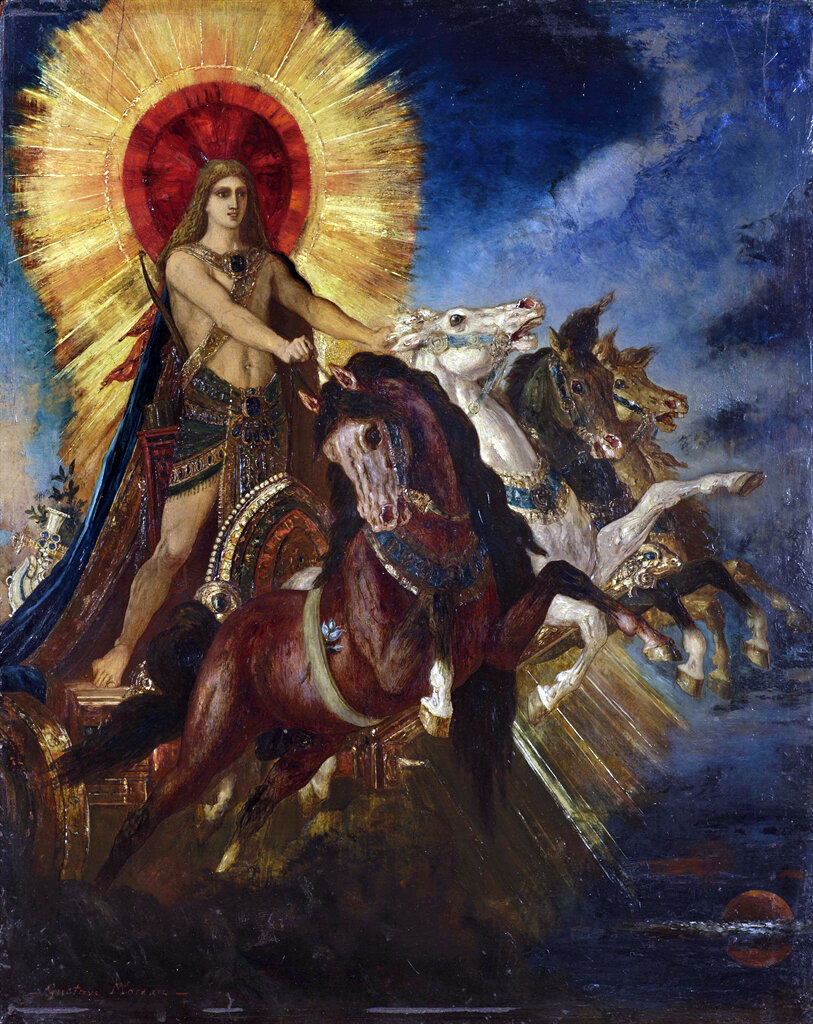 Гюстав Моро. "Колесница Аполлона", ок. 1880