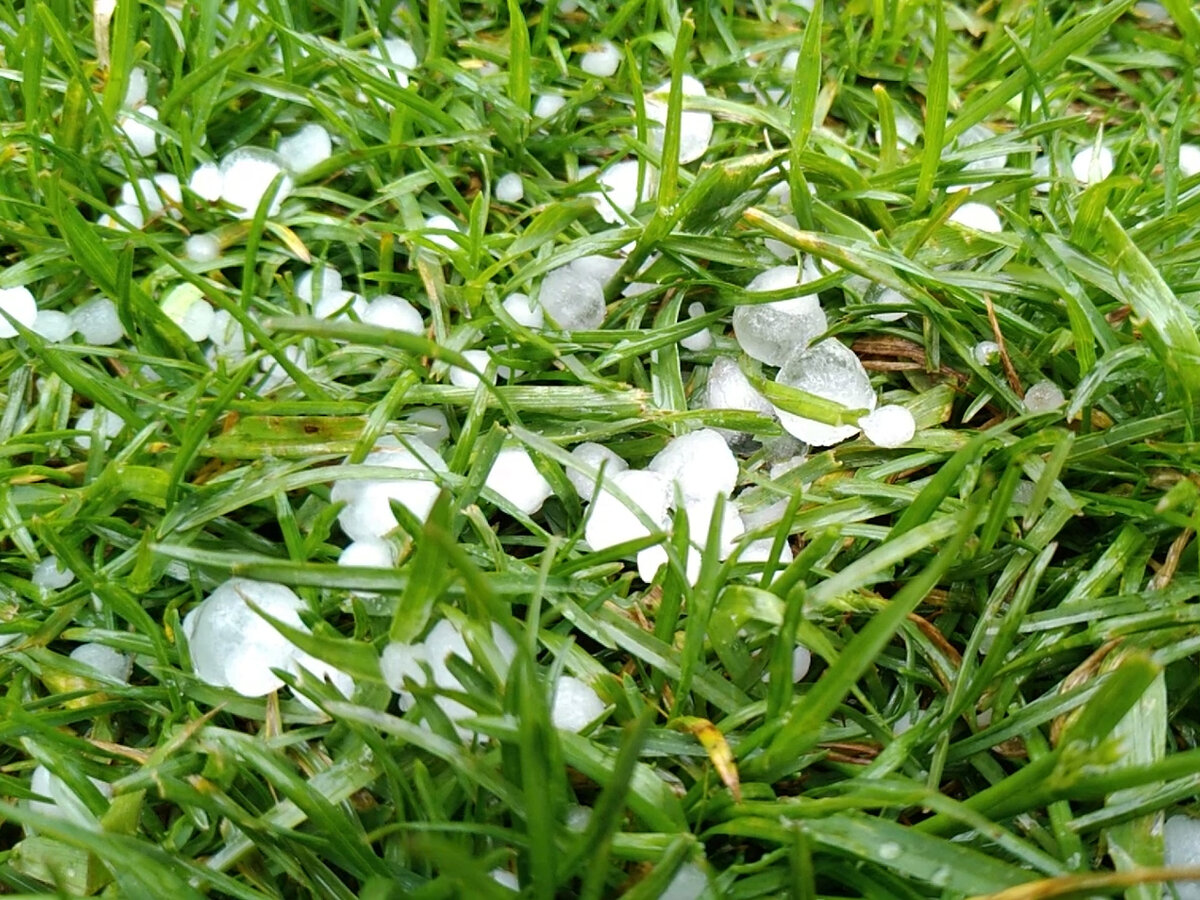 Крупные градины