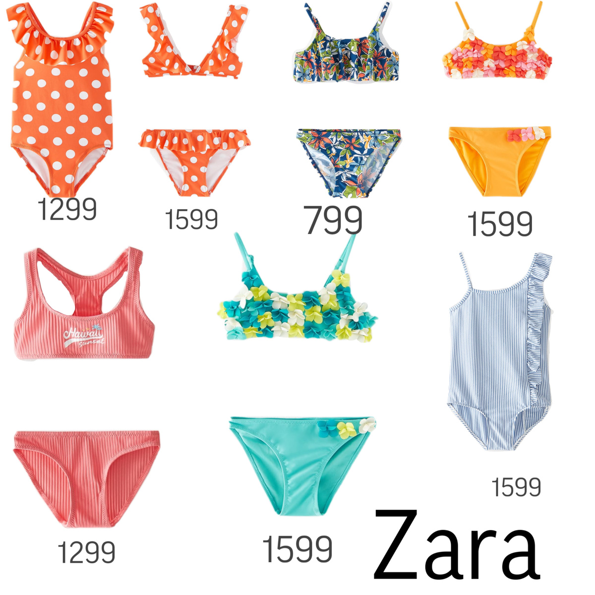 Фото коллаж из ассортимента интернет магазина Zara