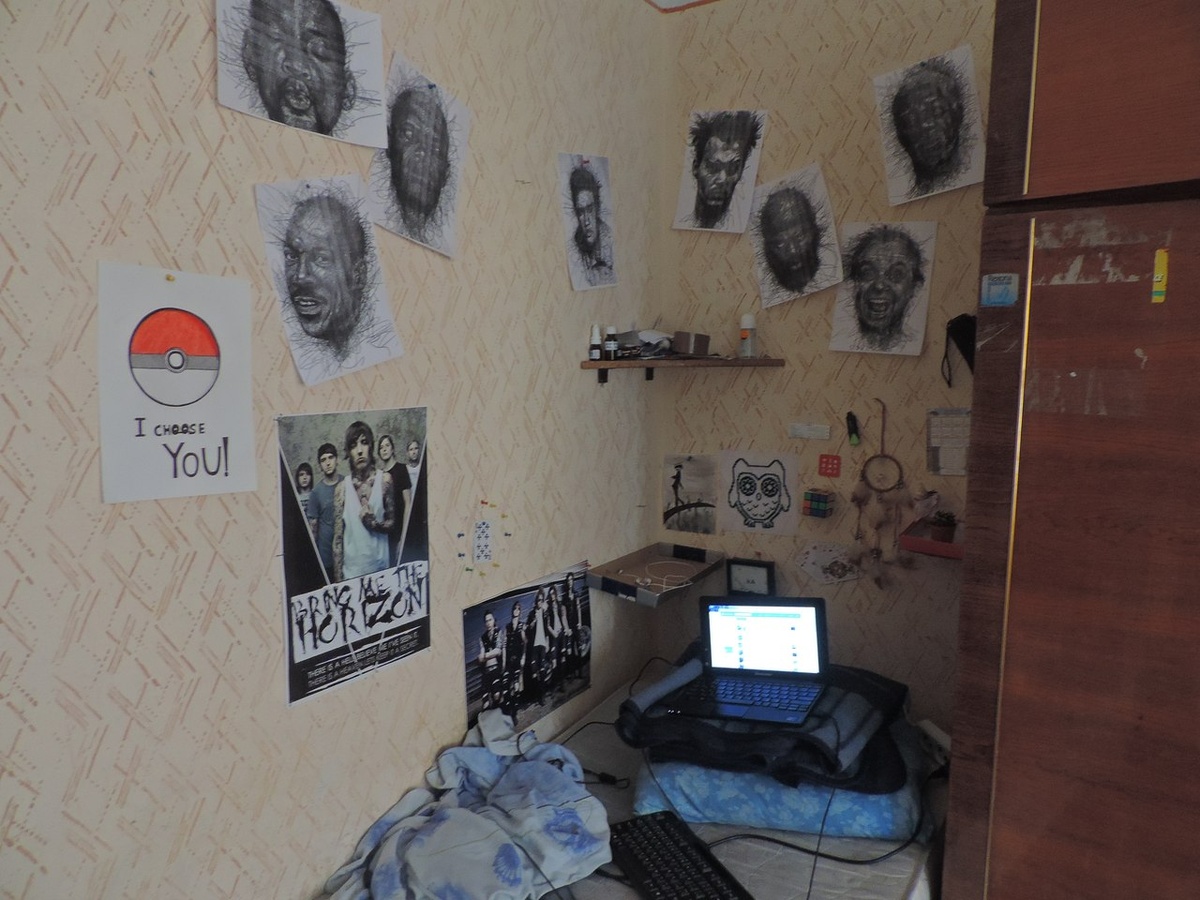 Фото моей кровати с общажки где все начиналось:)