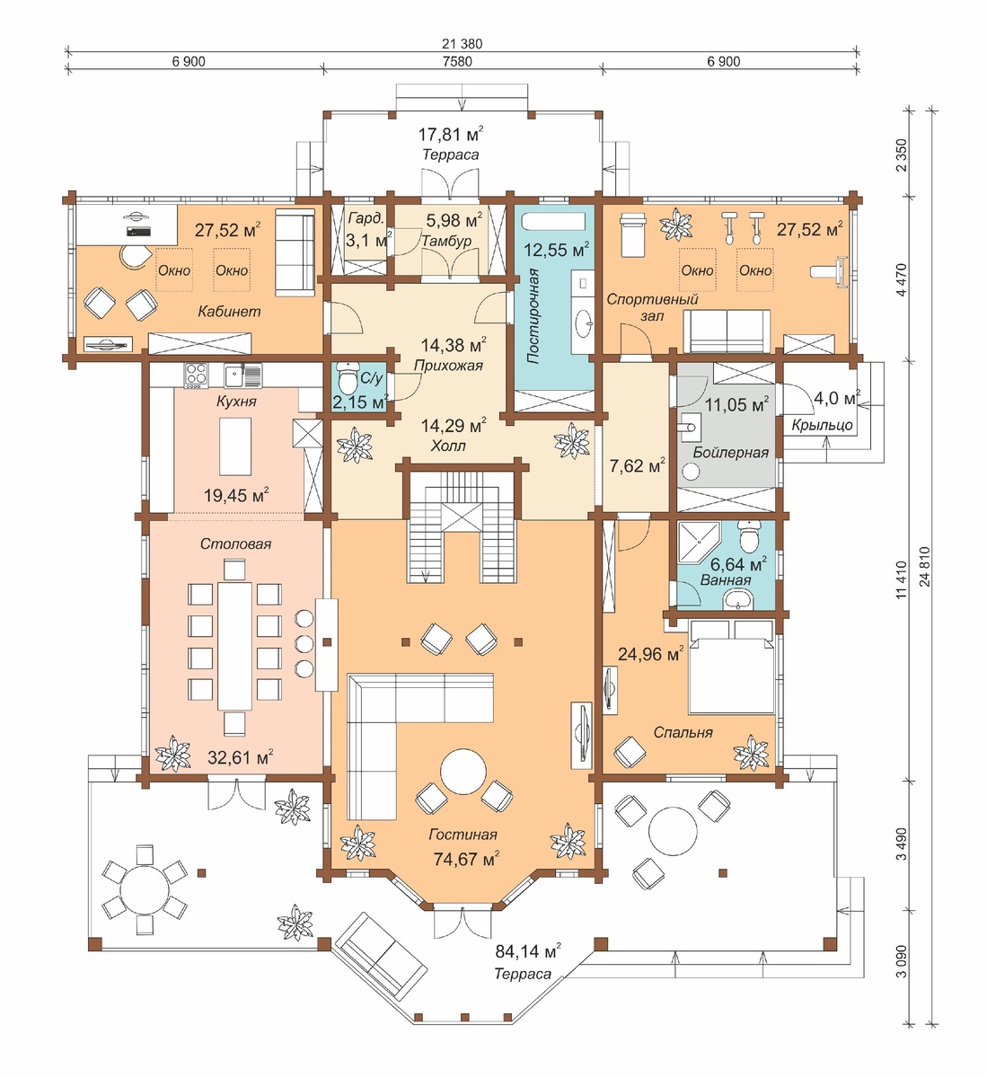 План 1го этажа.