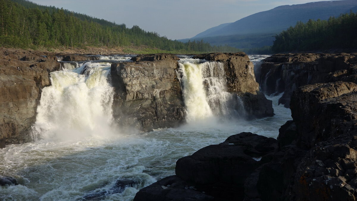 Путорана Курейский водопад