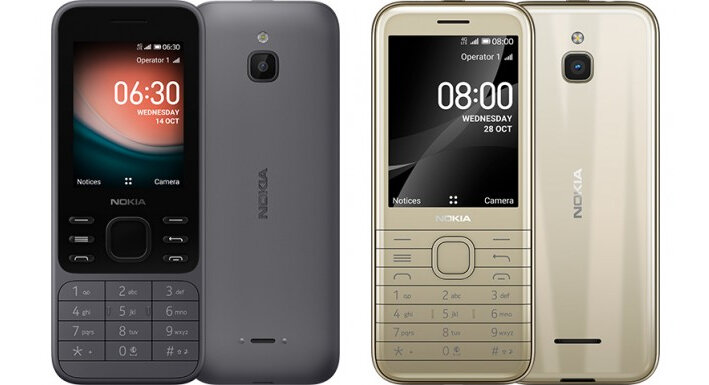Nokia 6300 4G и Nokia 8000 4G 
