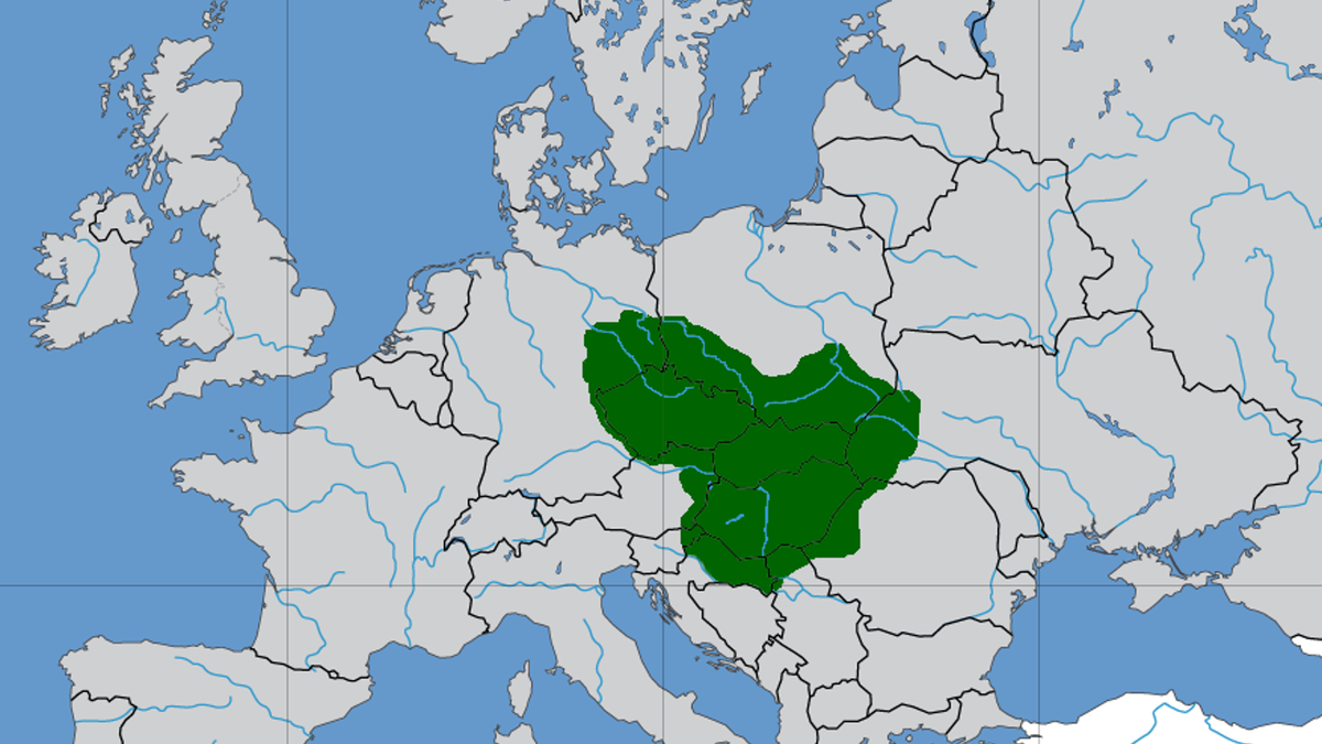 Максимальные границы Великой Моравии во время правления Святополка. Фото: ru.wikipedia.org