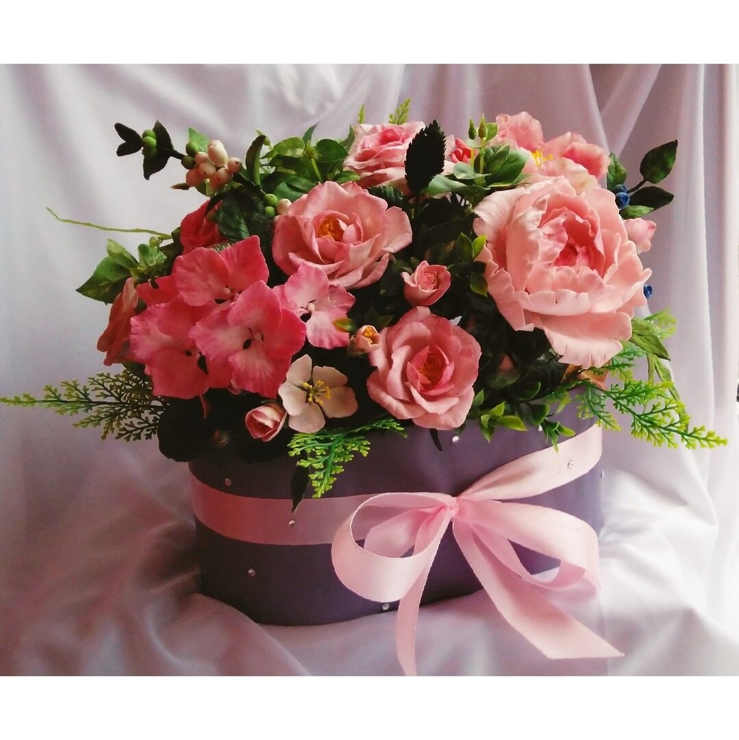 Весенние цветы - тюльпаны - из полимерной глины или холодного фарфора | Крестик