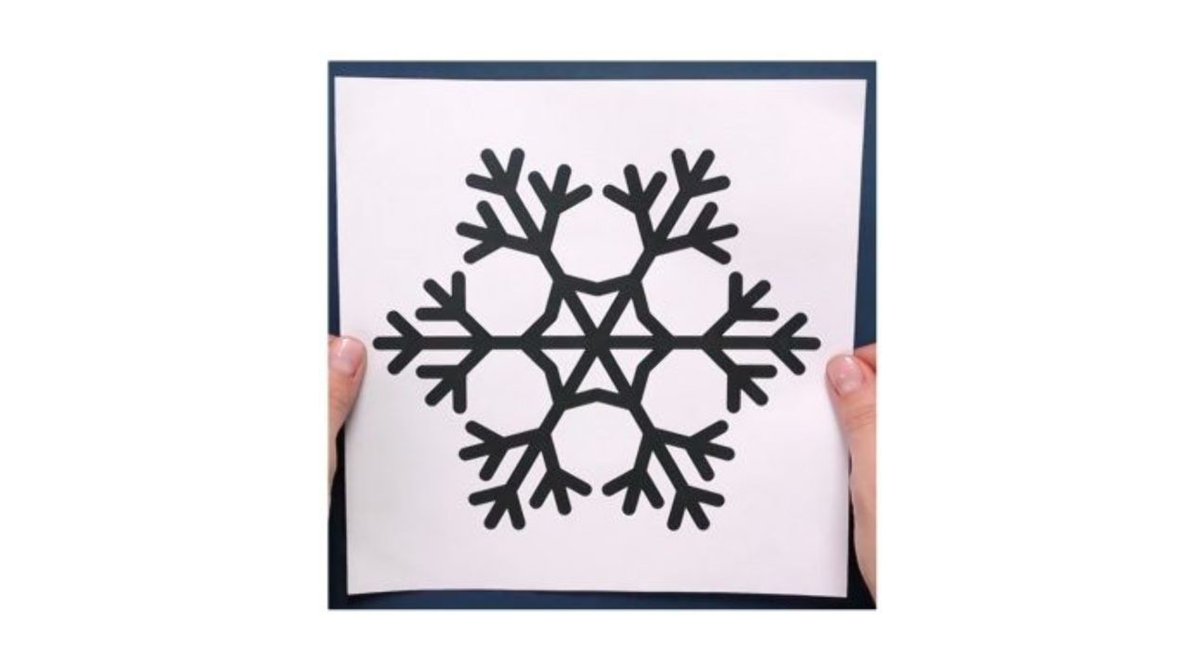 Трафарет снежинки