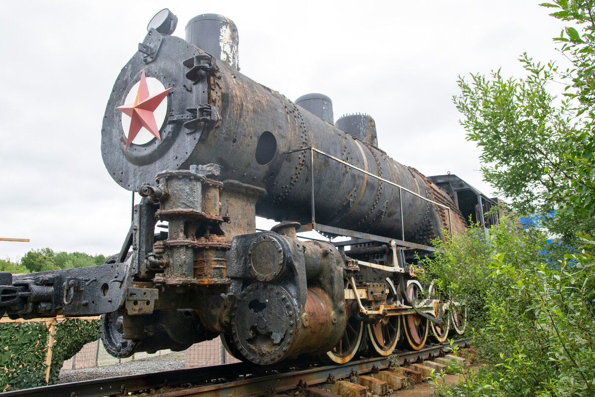 Паровоз серии Еа. Был поднят в 2016 г. с борта затонувшего транспорта "Томас Дональдсон", звезда не родная, добавлена в процессе обновления. фото автора