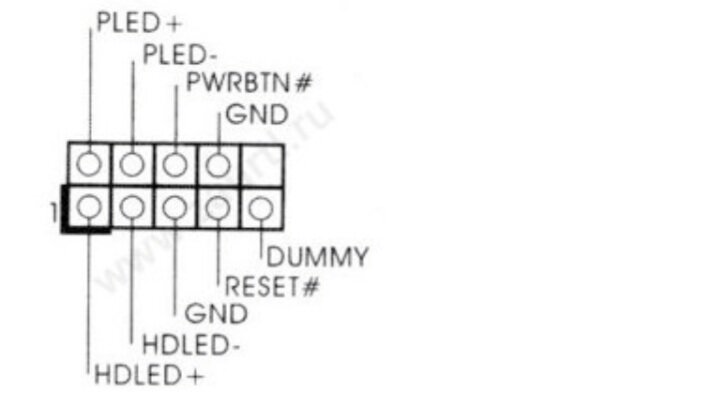 Asrock подключение кнопки включения