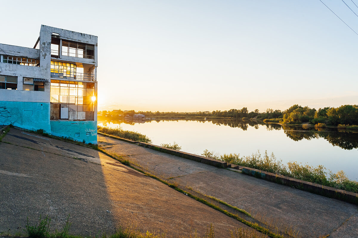 Набережная гребного канала в нижнем новгороде