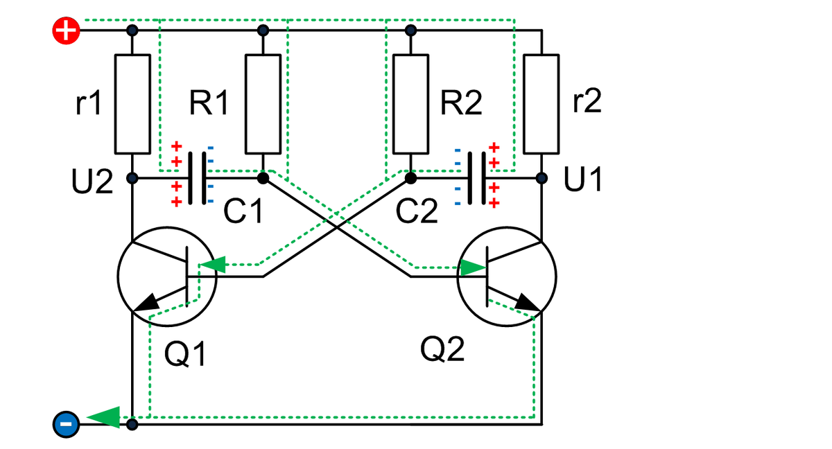 Схема симметричного транзисторного мультивибратора. Схема мультивибратора на дискретных элементах. Несимметричный мультивибратор. Транзисторный мультивибратор схема.