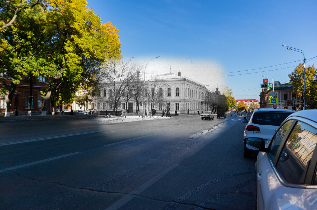 Перекресток улиц Пушкина и Ленина в Уфе, сентябрь 2021