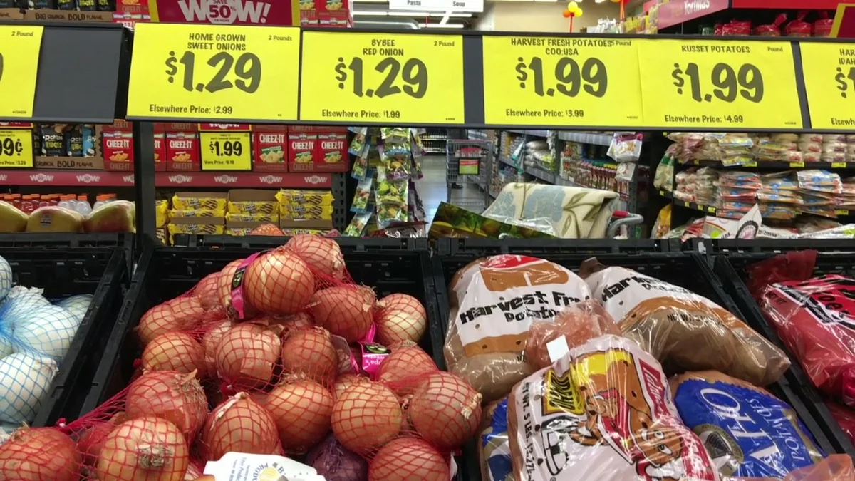 Цены на продукты в сша