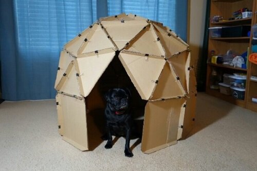 Выкройка домика для собаки или кошки: как её построить