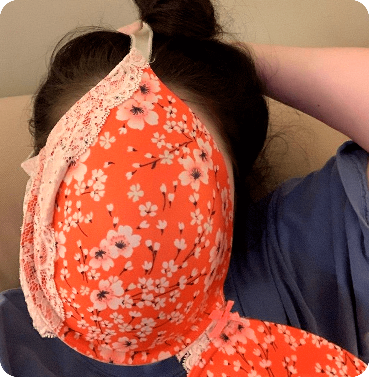 Сделать маску из бюстгальтера — да запросто!