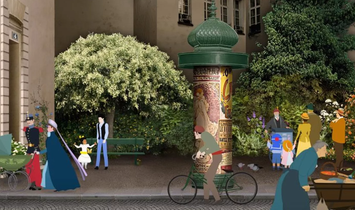 Кадр из мультфильма "Дилили в Париже"