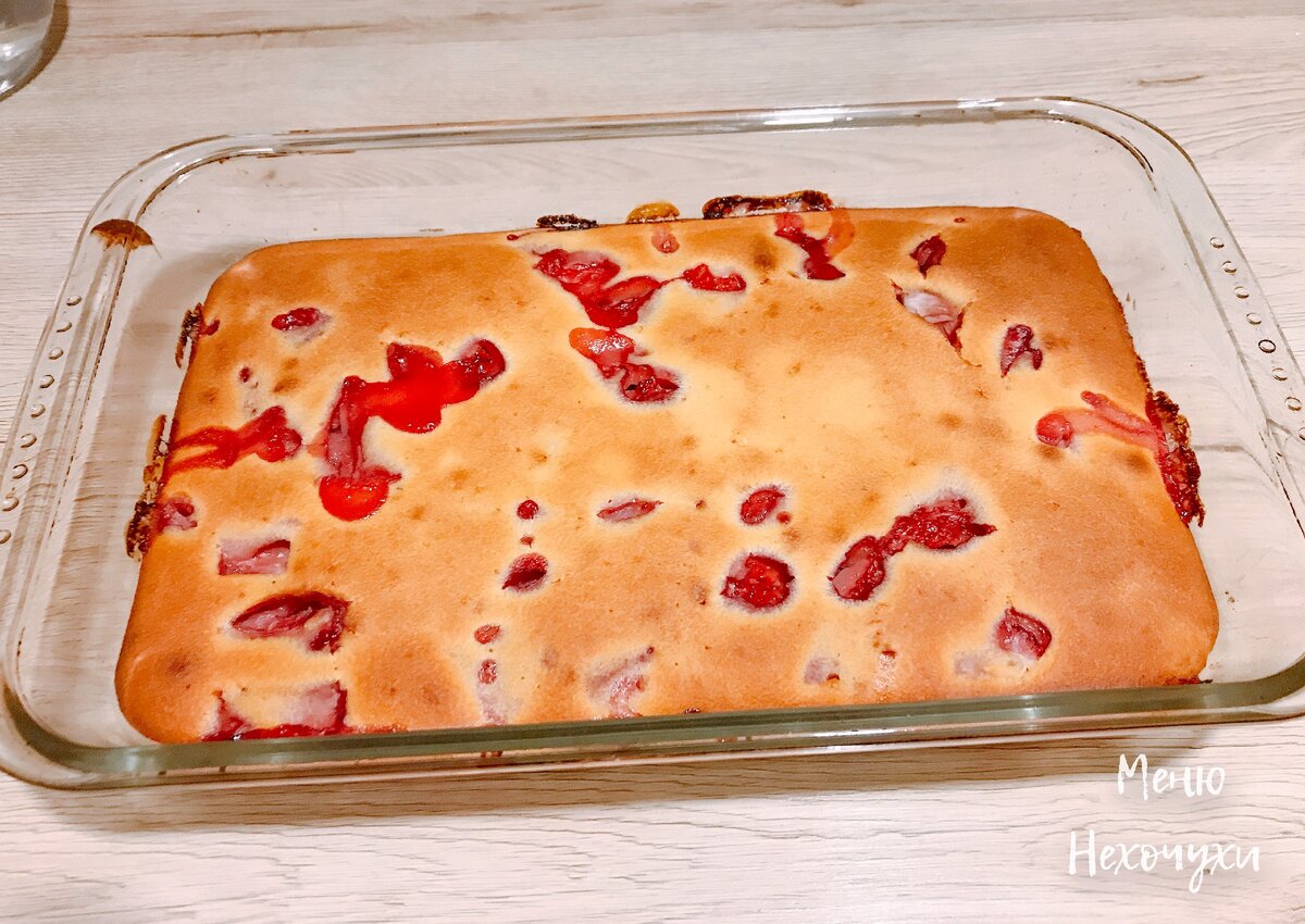 Манник с клубникой, фото автора