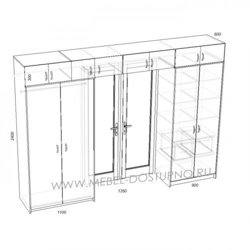 Изготовление шкафов вокруг двери - одна из услуг нашей компании 