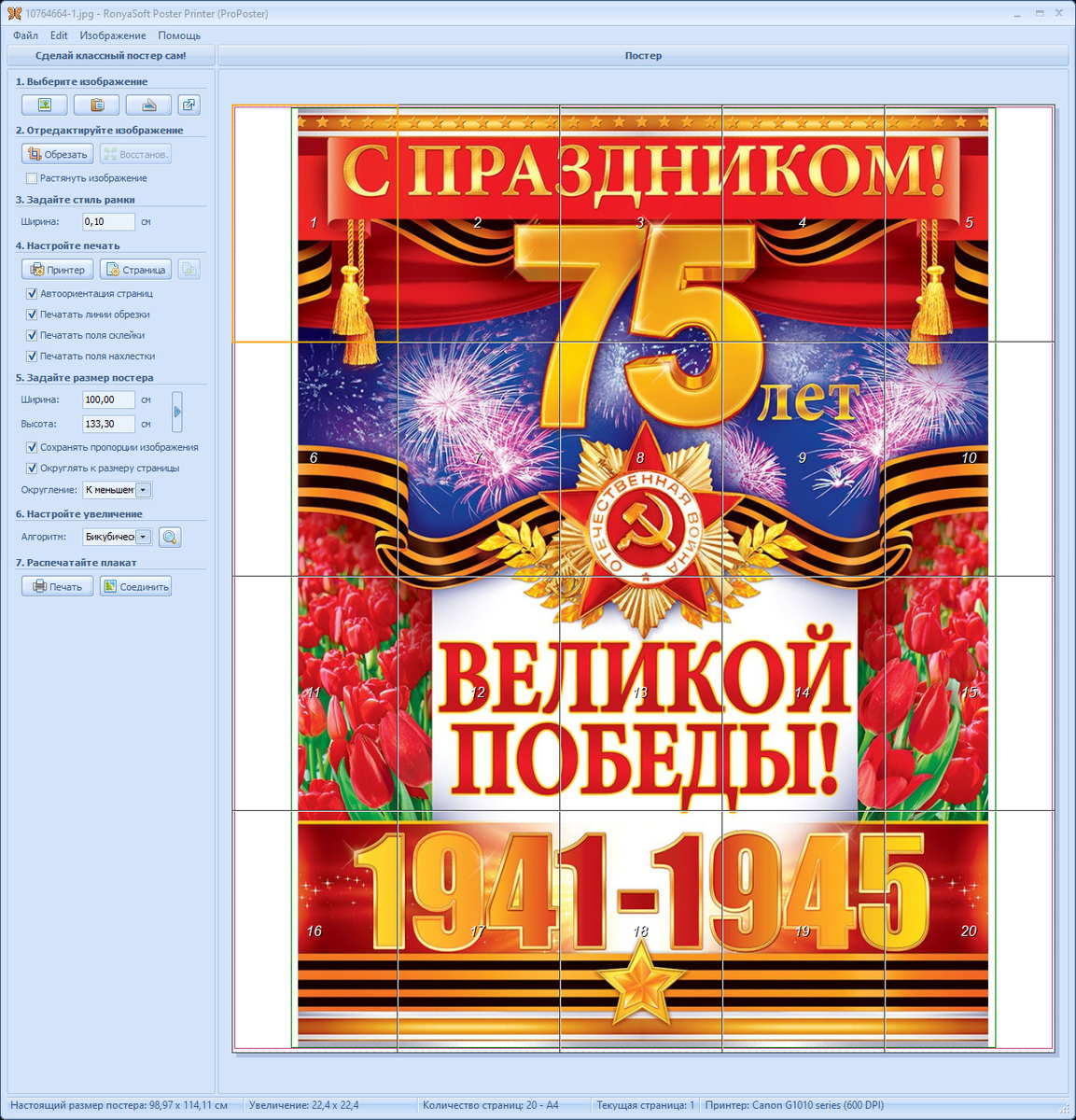 RonyaSoft Poster Printer