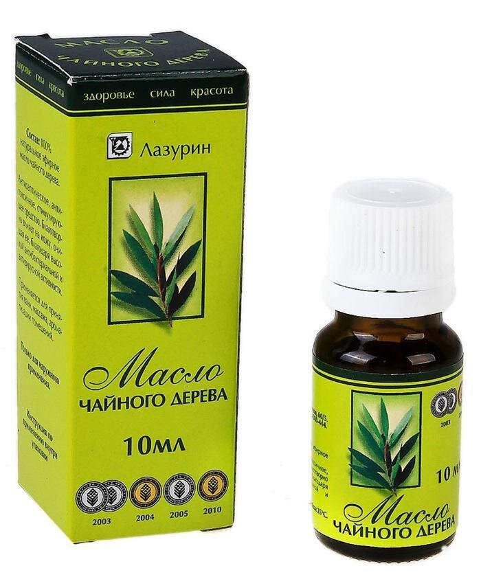Масло чайного дерево обладает противовоспалительным и  антибактериальным действием.