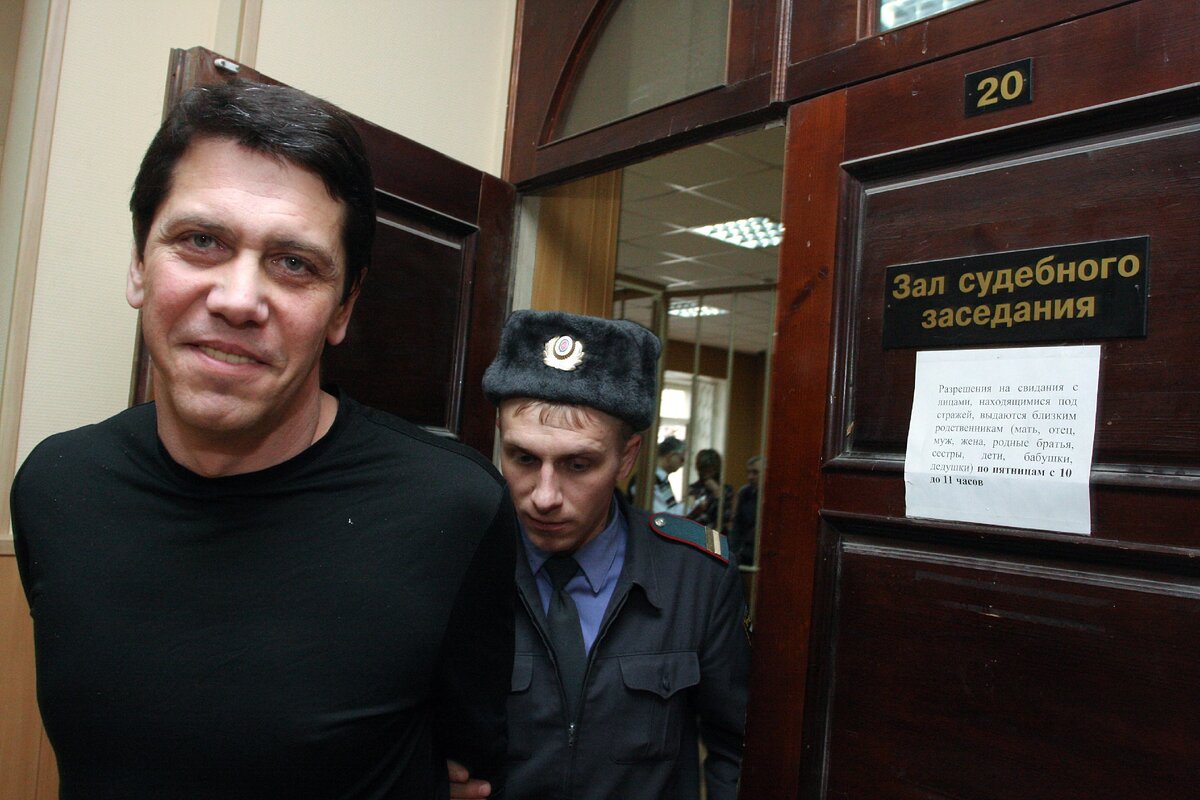 Олег Лурье в зале судебного заседания