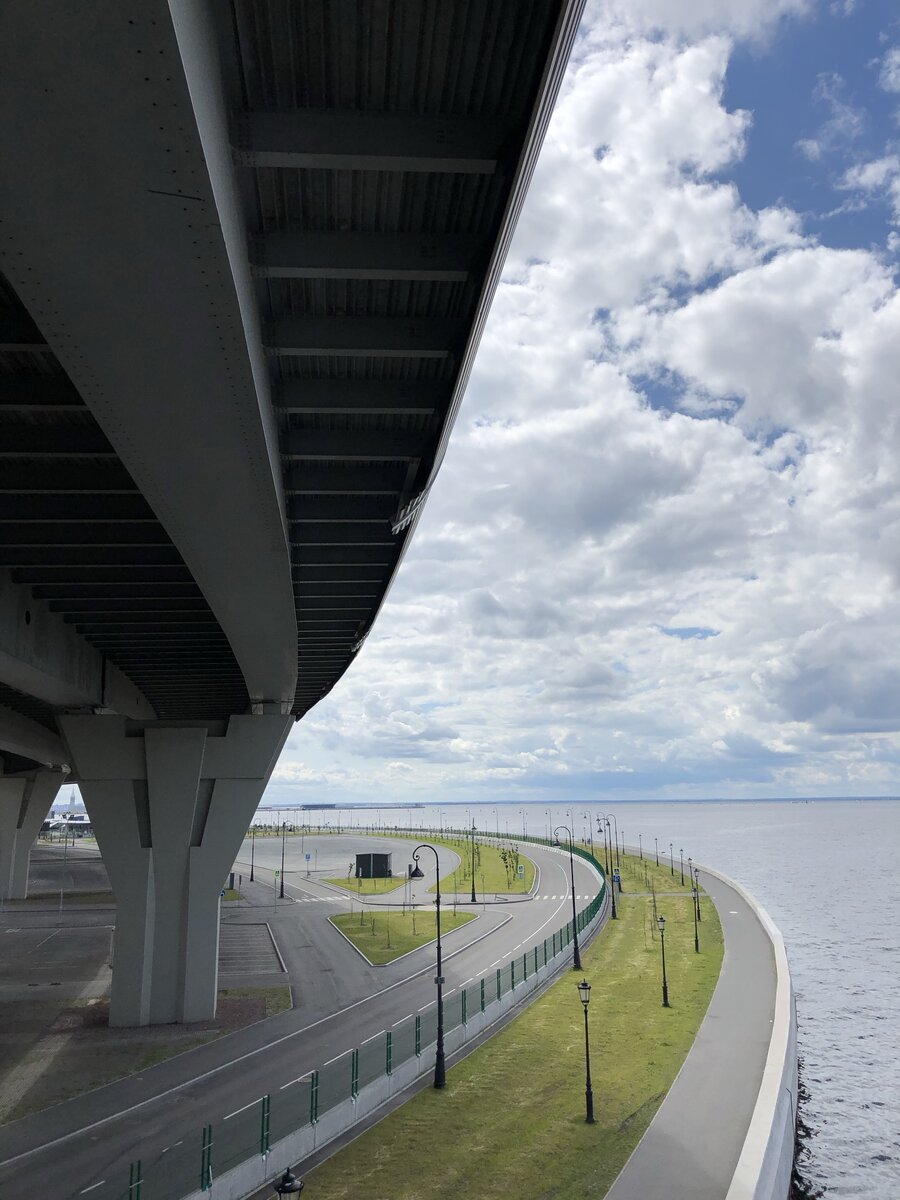 Вид на ЗСД и Финский залив