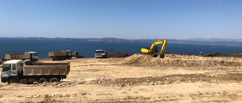 "Начало подготовки площадки по состоянию на апрель 2020 г."