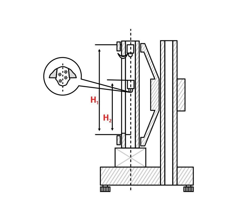 Mechanical methods. Схема измерения твердости по Шору. Дюрометр Шора схема. Метод определения твердости по Шору. Твердомер по Шору.