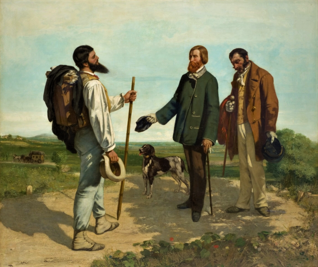 Гюстава Курбе, «Здравствуйте, господин Курбе» ,1854