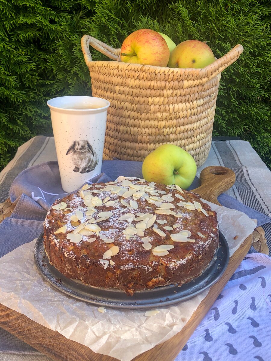 МИНДАЛЬНАЯ ШАРЛОТКА С ЯБЛОКАМИ БЕЗ ГЛЮТЕНА, МОЛОЧНЫХ ПРОДУКТОВ, И САХАРА |  Завтраки 24/7 | Дзен