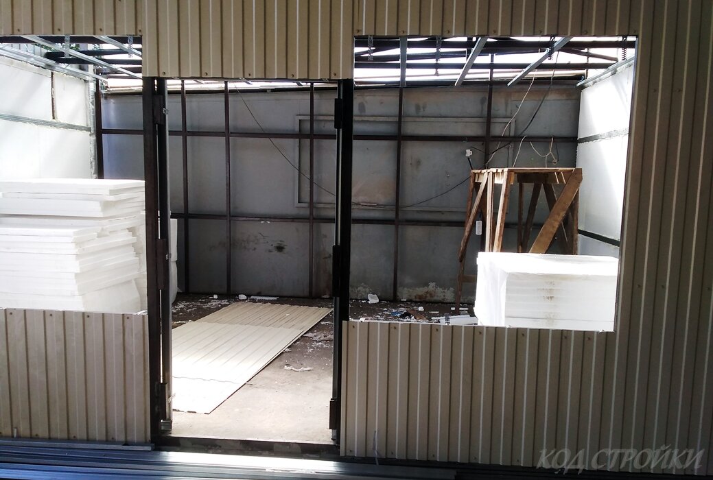 Так наш модуль выглядел через пару недель после начала строительства