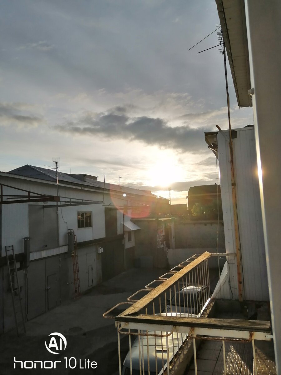 рассвет вид из окна гаража № 8