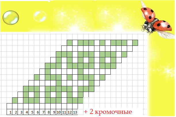 Косое вязание