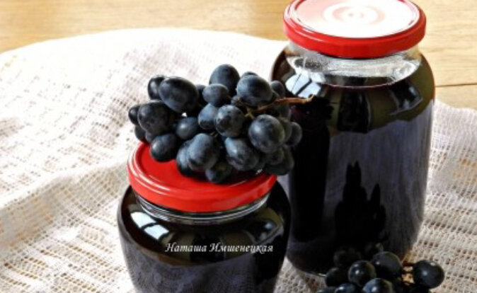 Виноградный сок домашнего приготовления