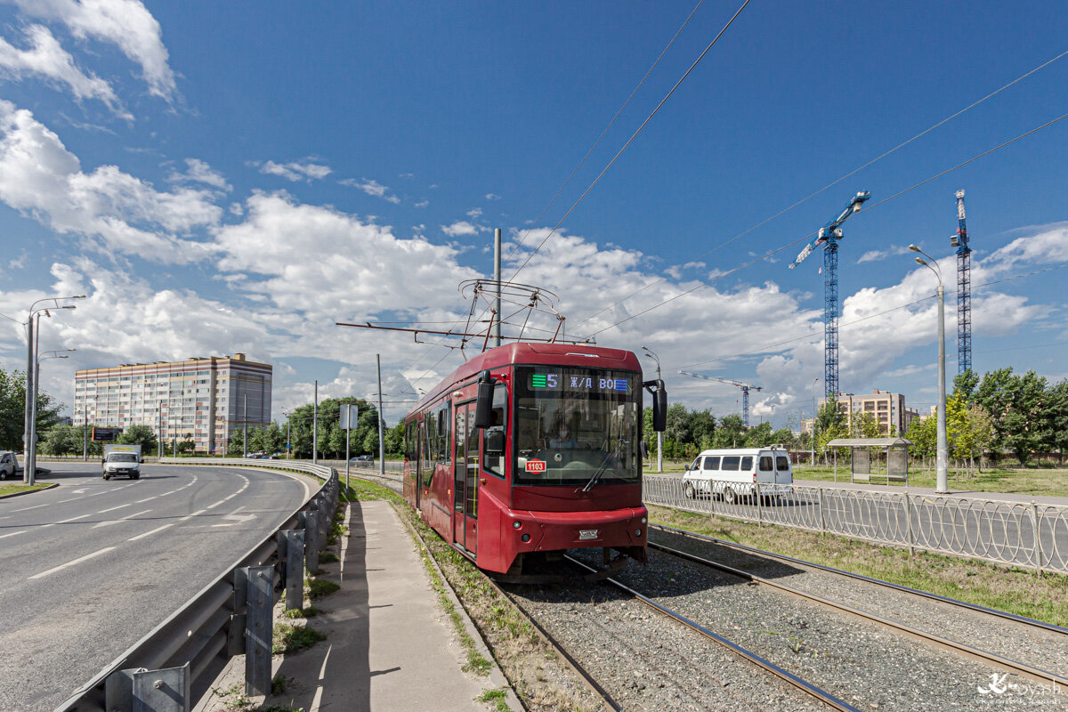 Вагон 71-407-01 на 5 маршруте в Казани, фото Дмитрий Сагдеев