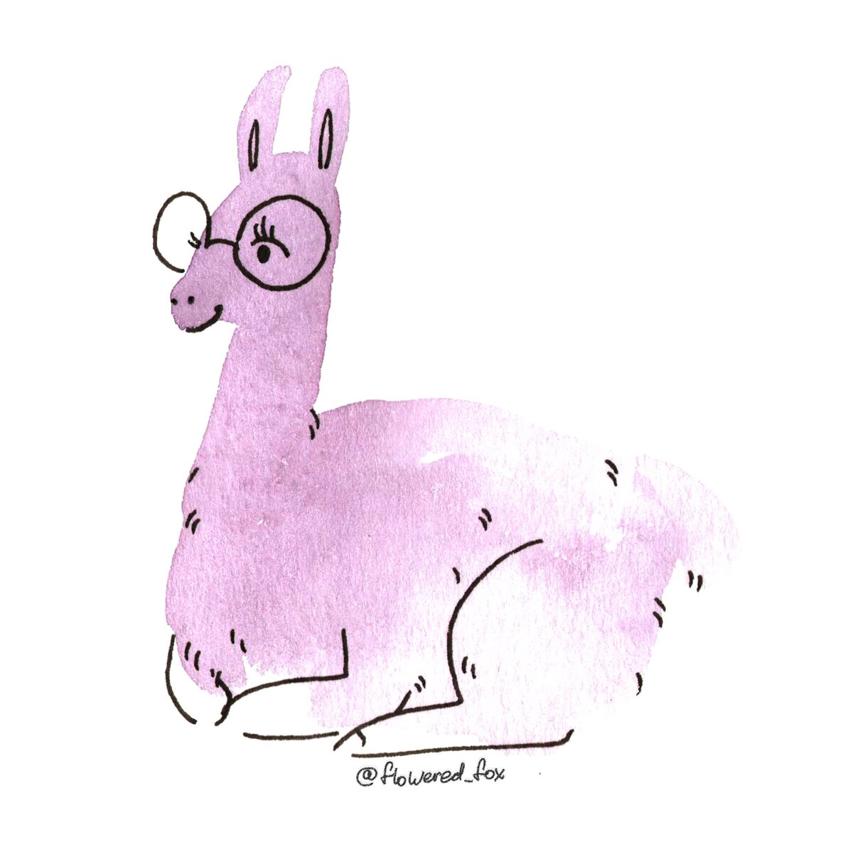 Итак, кучка акварельных лам, родившихся в приступе вдохновения