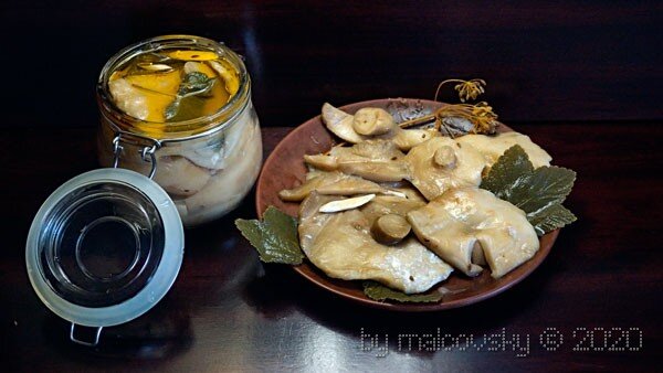 Грузди квашеные с хреном