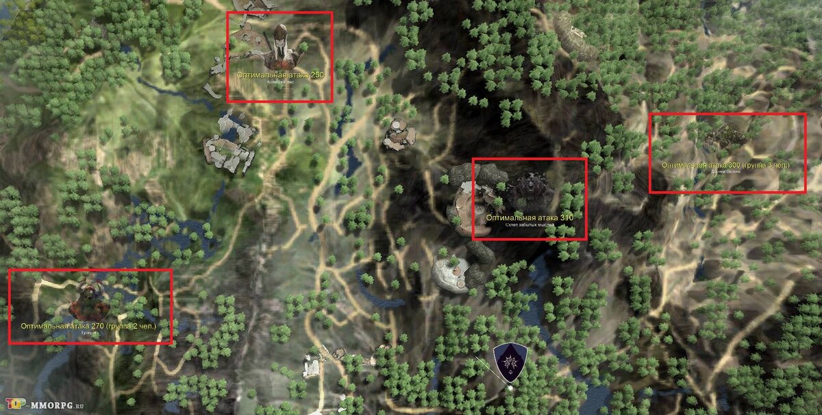 4 локации для убийства монстров